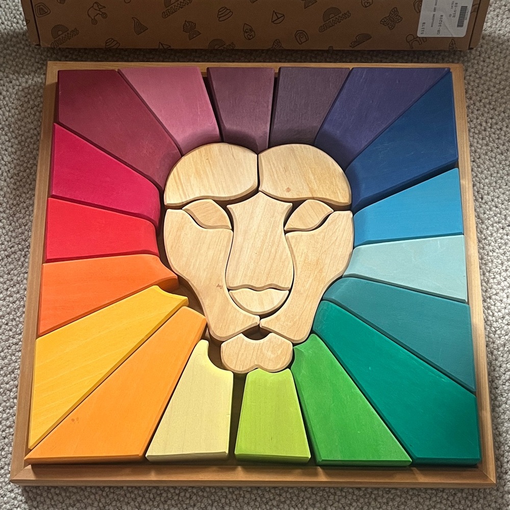 GRIMMS Building Set Rainbow Lion